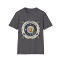 Moon Phase: Natural 20 The Dice Stargazer Wolf T-shirt