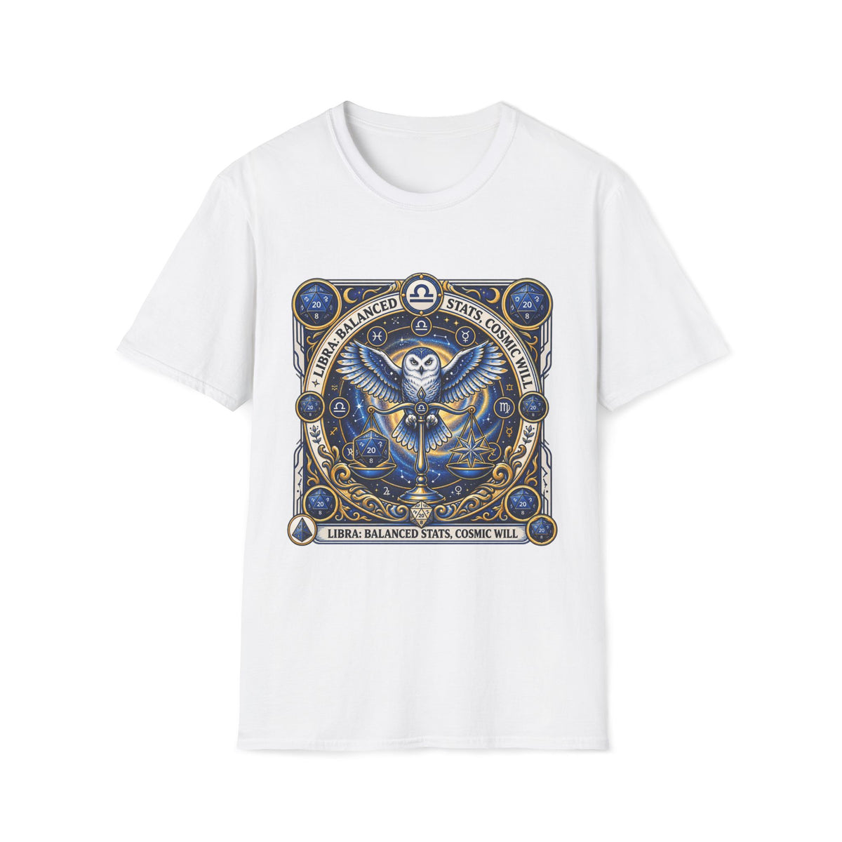 Libra: Balanced Stats: Cosmic Will T-shirt