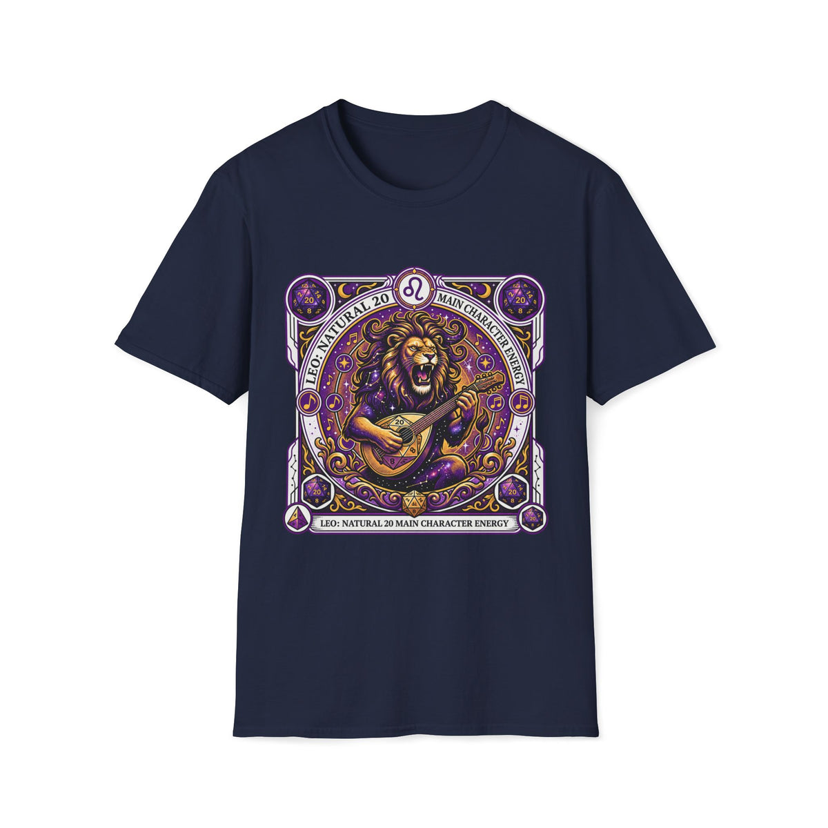 Leo: Natural 20 Main Character Energy T-shirt