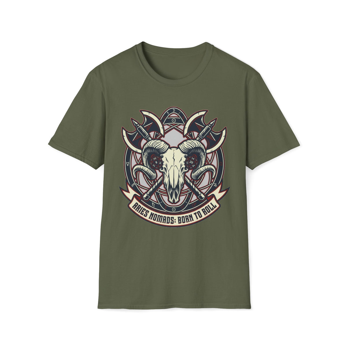 Aries Nomads: Born to Roll T-shirt