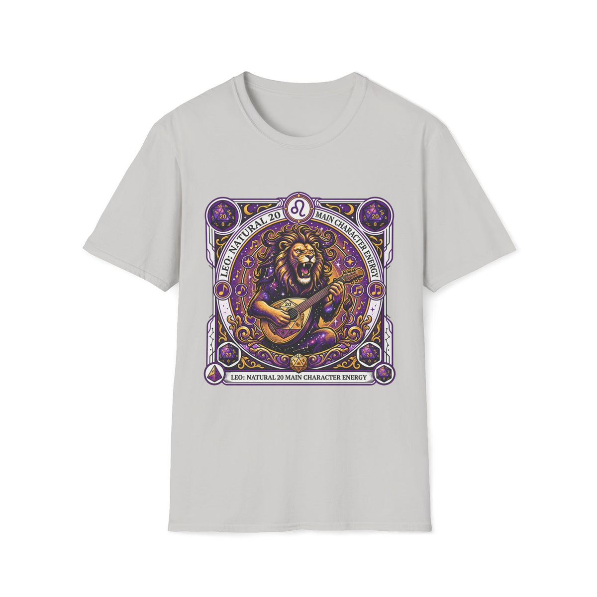 Leo: Natural 20 Main Character Energy T-shirt