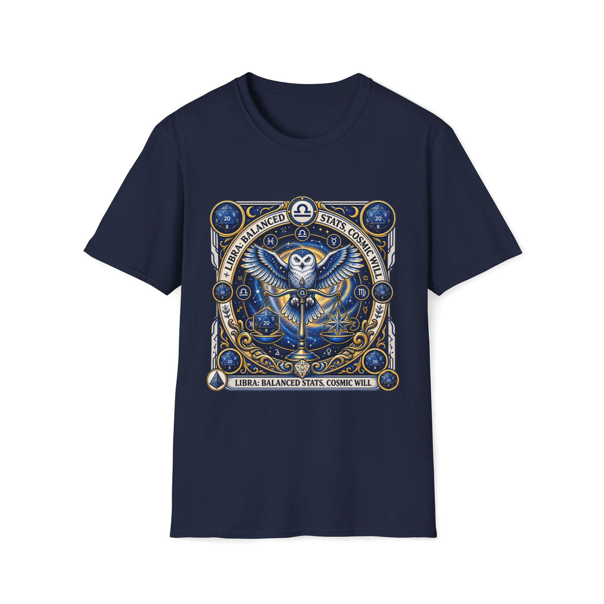 Libra: Balanced Stats: Cosmic Will T-shirt