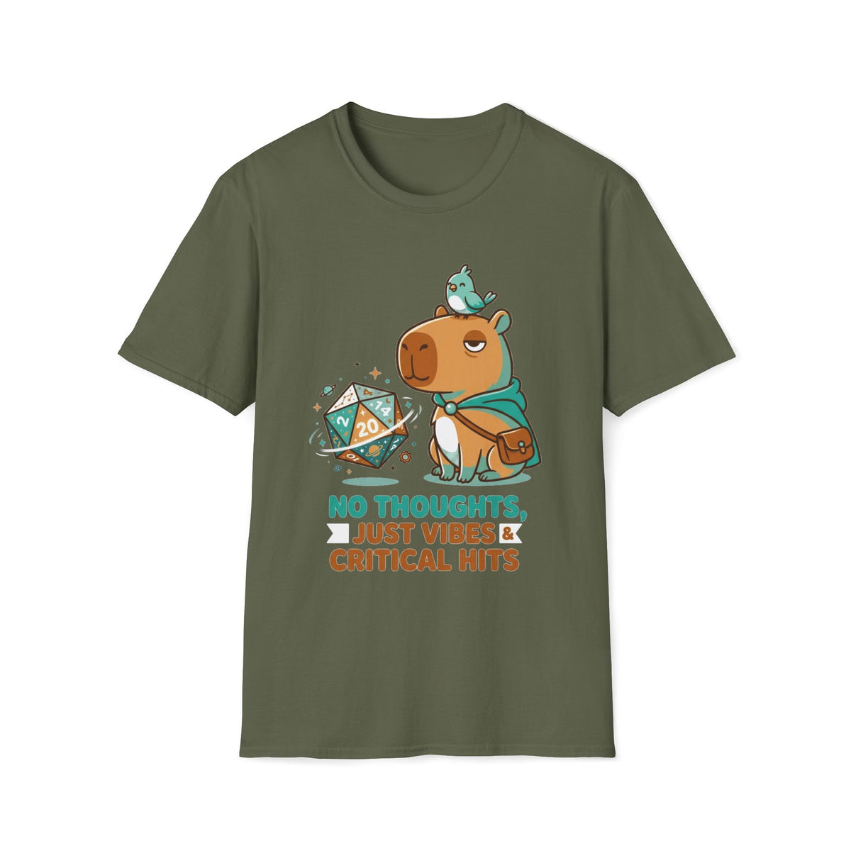 No Thoughts, Just Vibes & Critical Hits T-shirt