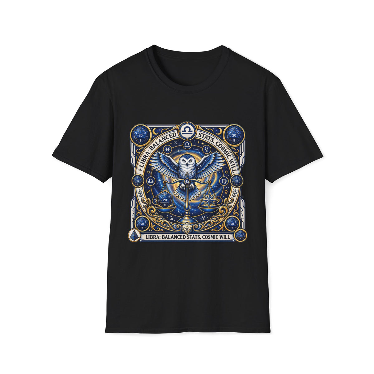 Libra: Balanced Stats: Cosmic Will T-shirt