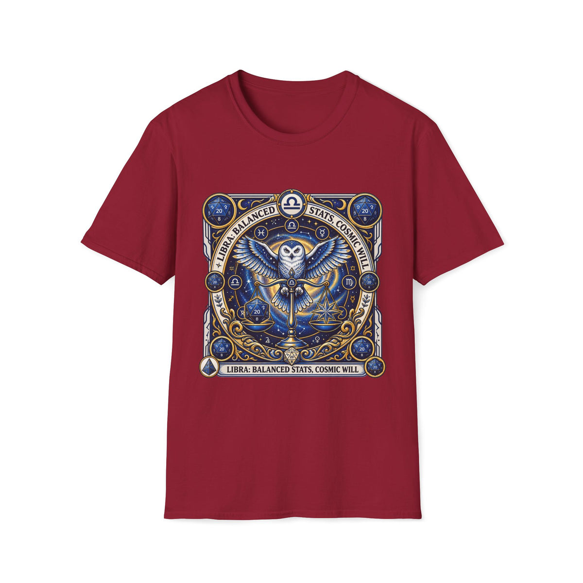 Libra: Balanced Stats: Cosmic Will T-shirt