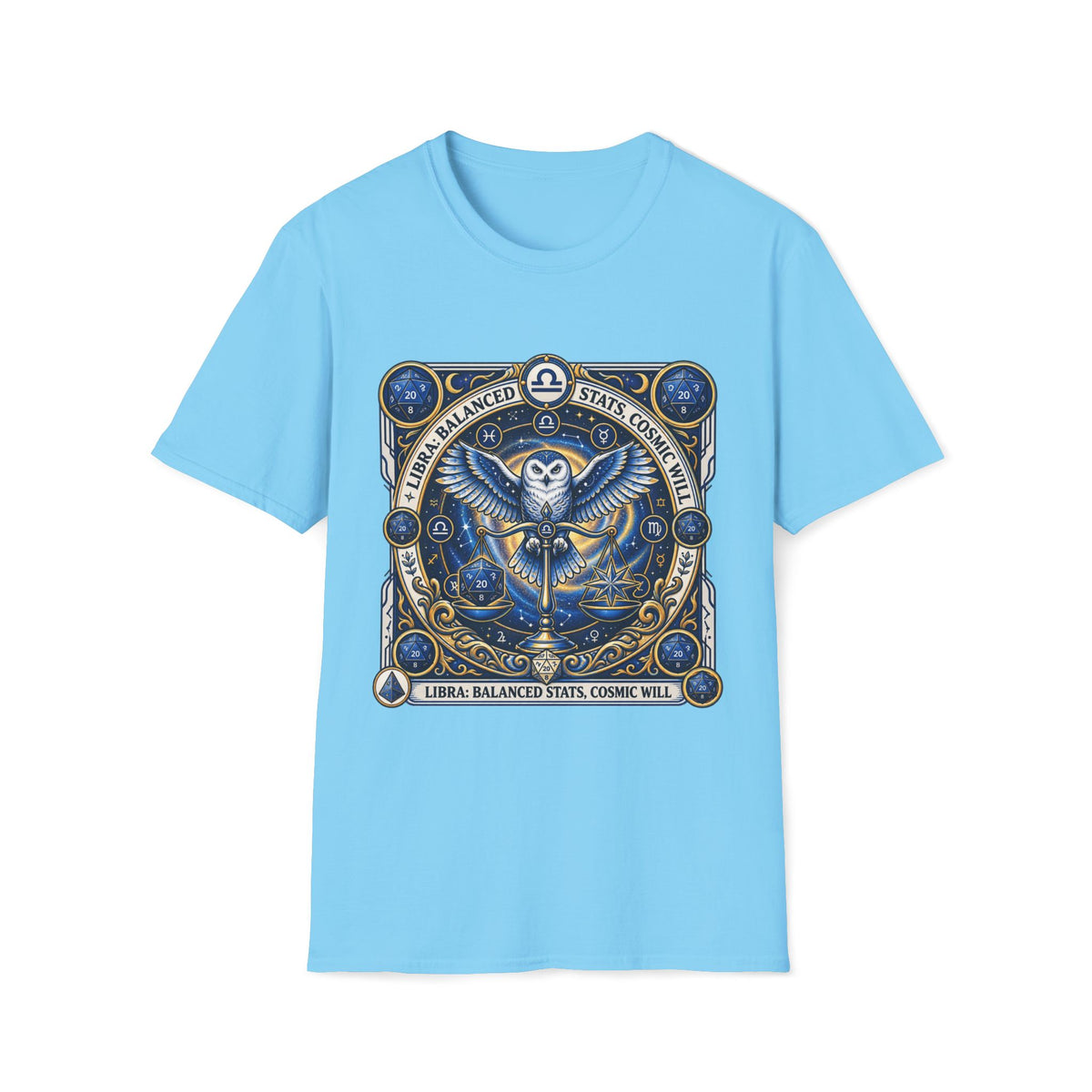 Libra: Balanced Stats: Cosmic Will T-shirt