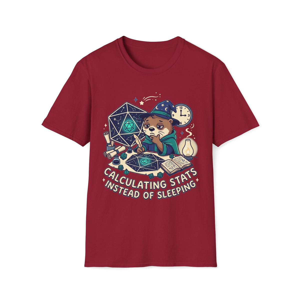 Calculating Stats Instead Of Sleeping T-shirt