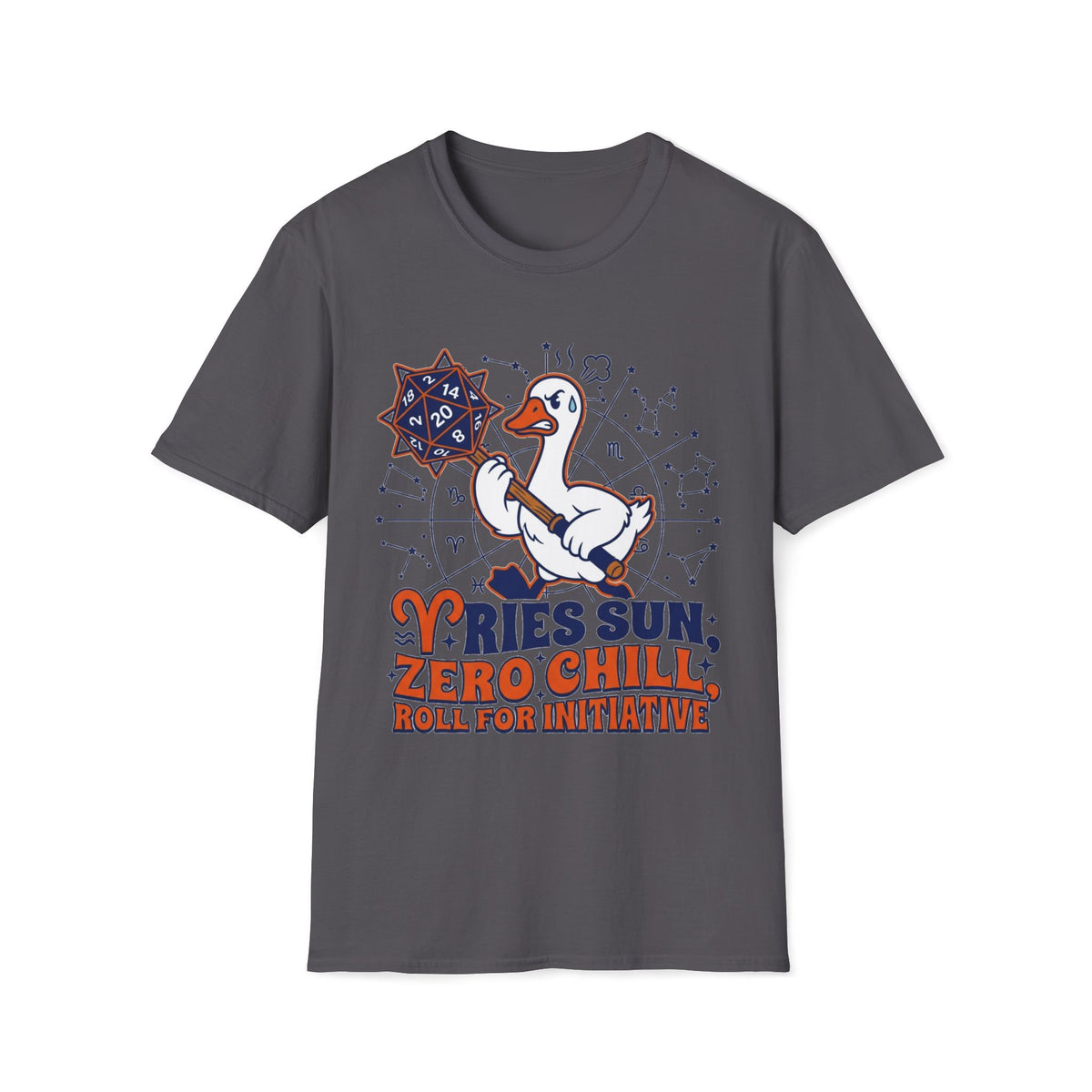 Aries Sun, Zero Chill, Roll For Initiative T-shirt