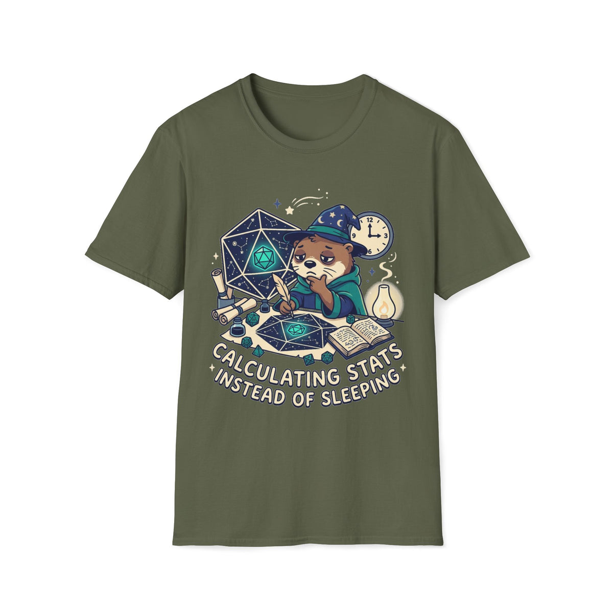 Calculating Stats Instead Of Sleeping T-shirt
