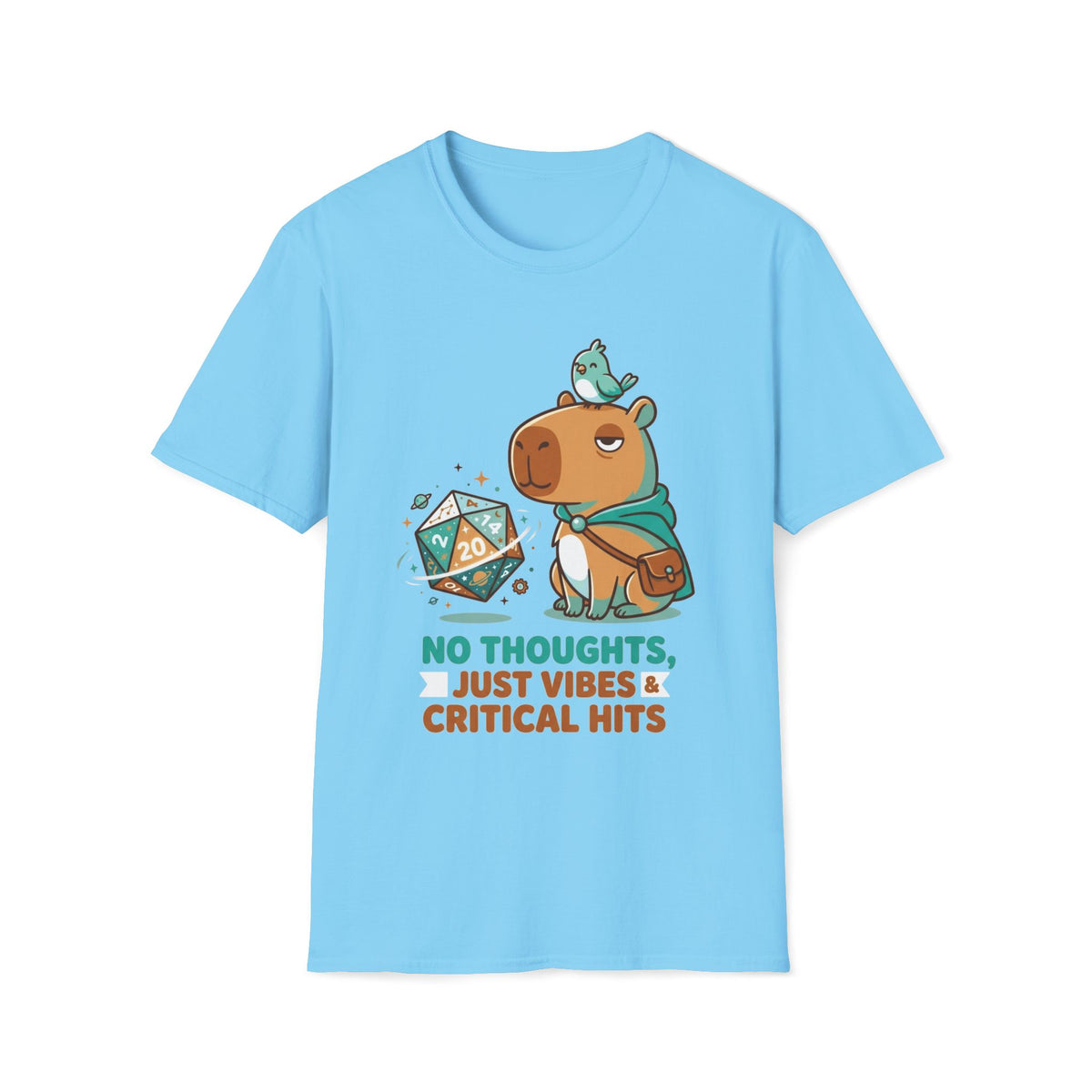 No Thoughts, Just Vibes & Critical Hits T-shirt