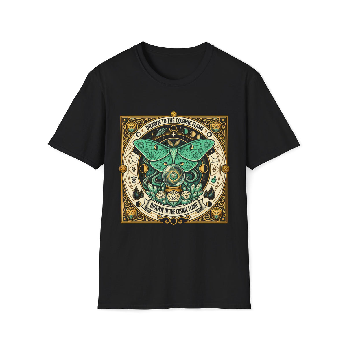 Drawn to the Cosmic Flame T-shirt