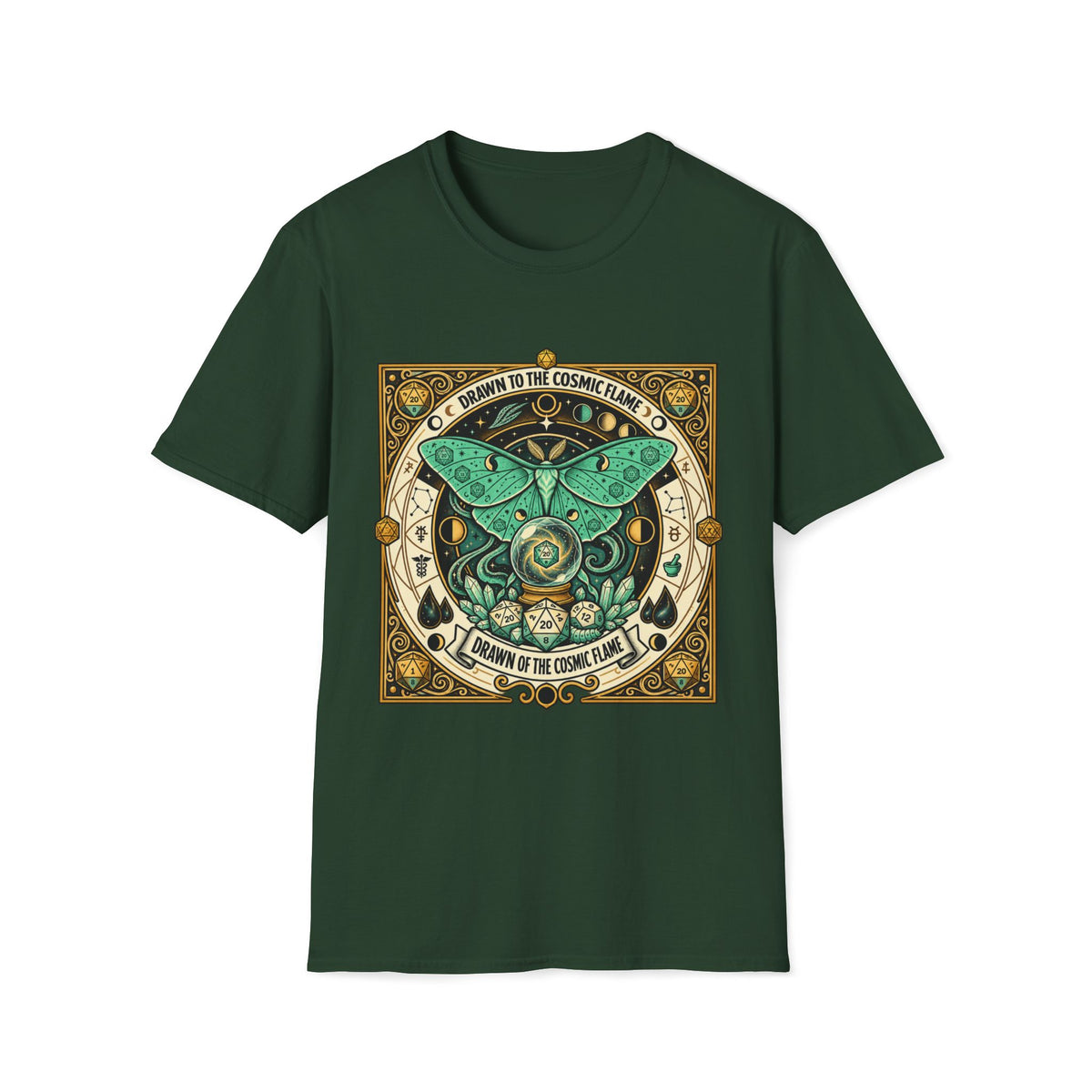 Drawn to the Cosmic Flame T-shirt