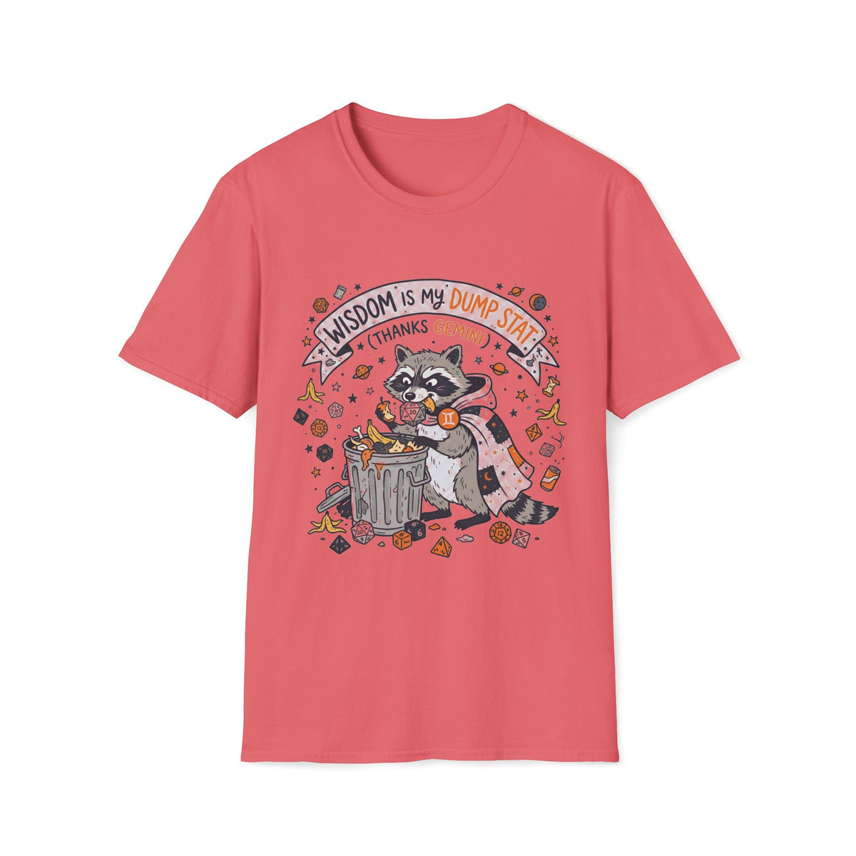 Wisdom Is My Dump Stat (Thanks Gemini) T-shirt