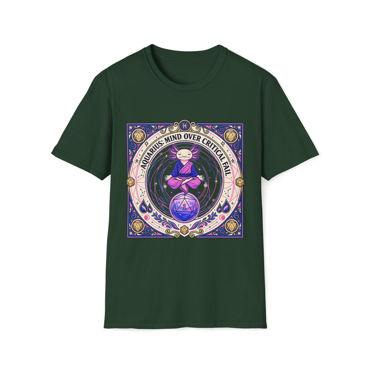 Aquarius: Mind Over Critical Fail T-shirt