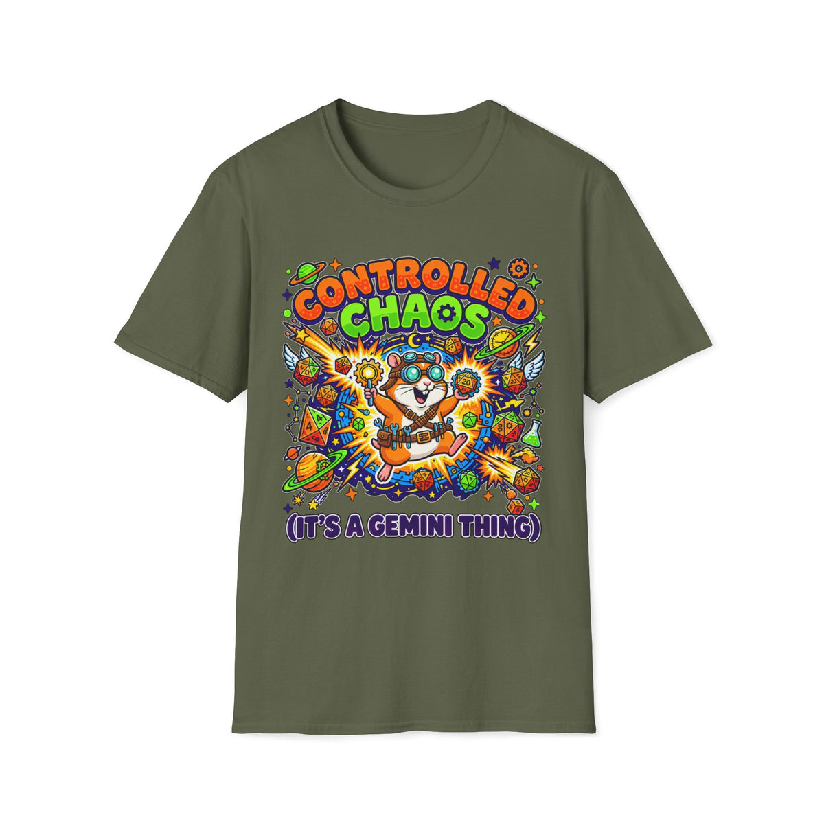 Controlled Chaos (It's A Gemini Thing) T-shirt
