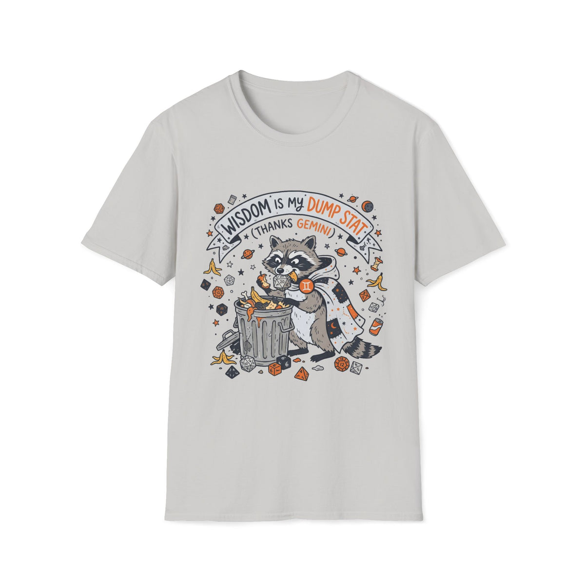 Wisdom Is My Dump Stat (Thanks Gemini) T-shirt