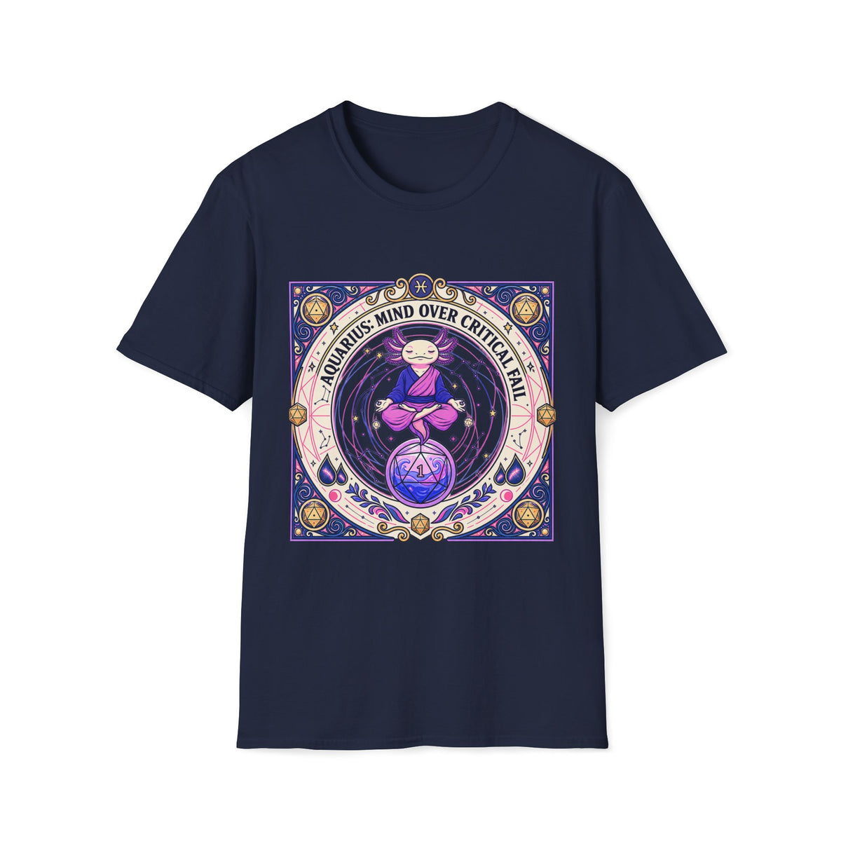 Aquarius: Mind Over Critical Fail T-shirt