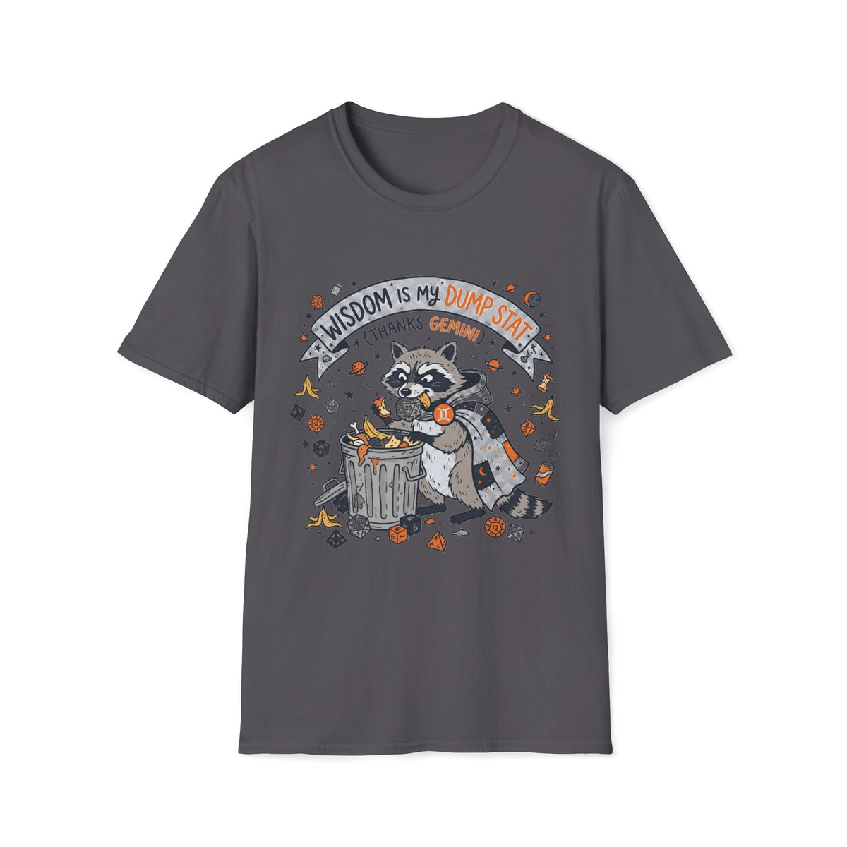Wisdom Is My Dump Stat (Thanks Gemini) T-shirt