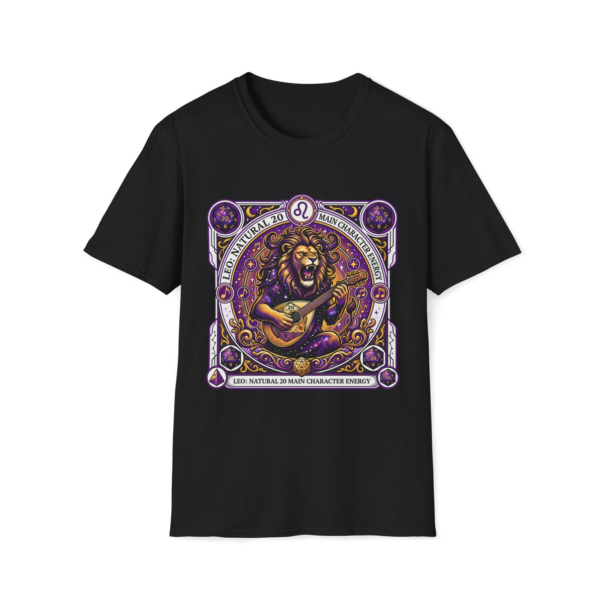 Leo: Natural 20 Main Character Energy T-shirt