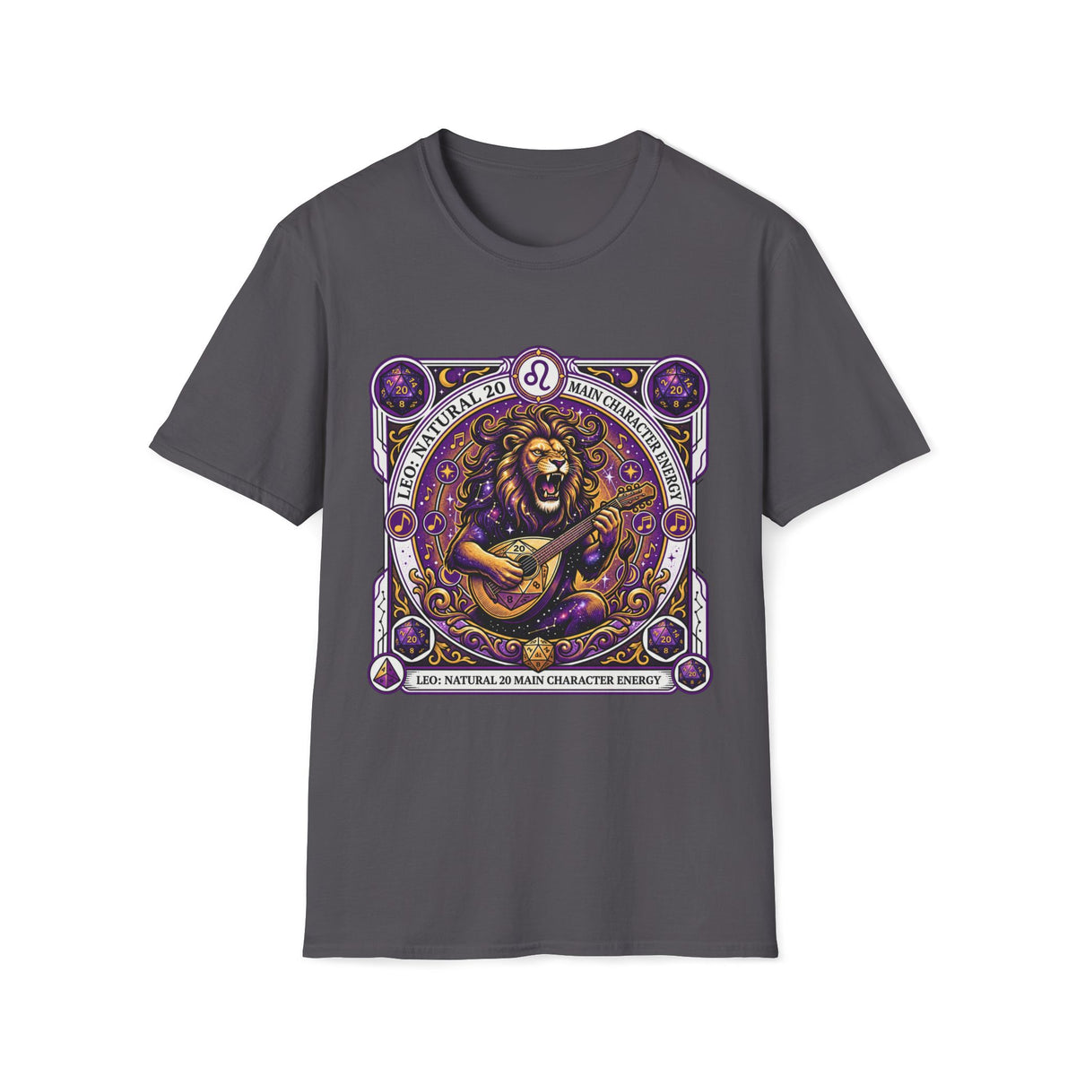 Leo: Natural 20 Main Character Energy T-shirt