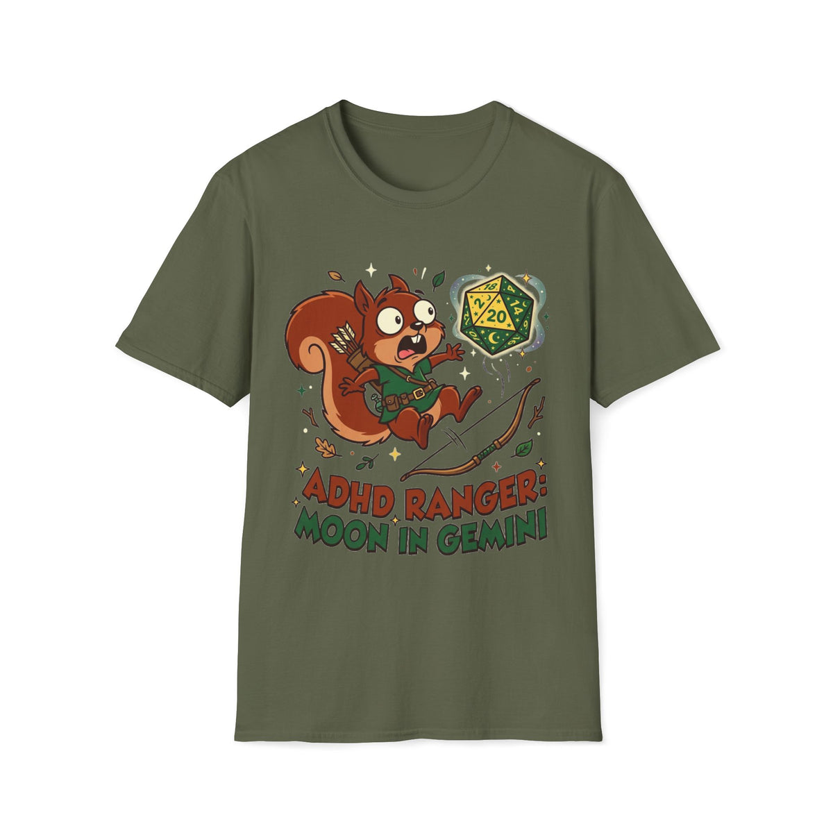 ADHD Ranger: Moon In Gemini T-shirt