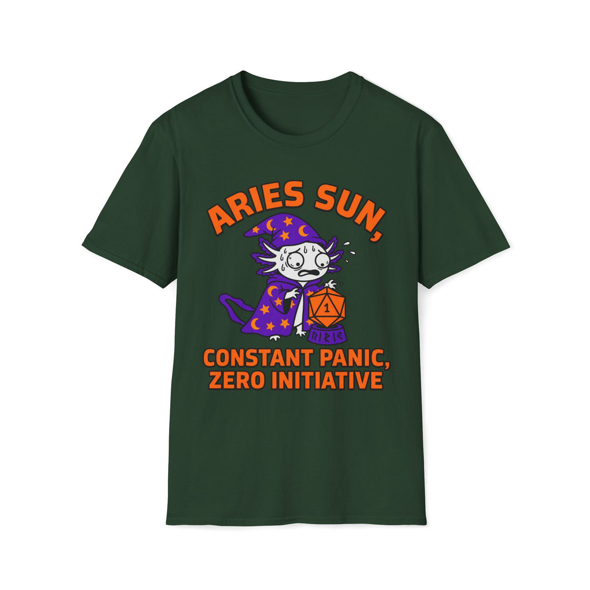 Aries Sun, Constant Panic, Zero Initiative T-shirt