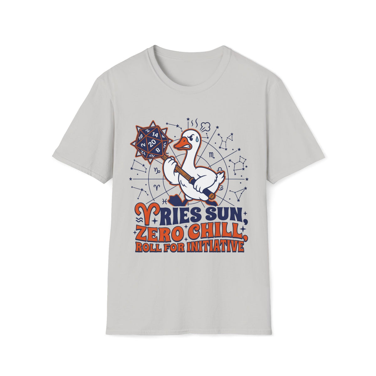Aries Sun, Zero Chill, Roll For Initiative T-shirt
