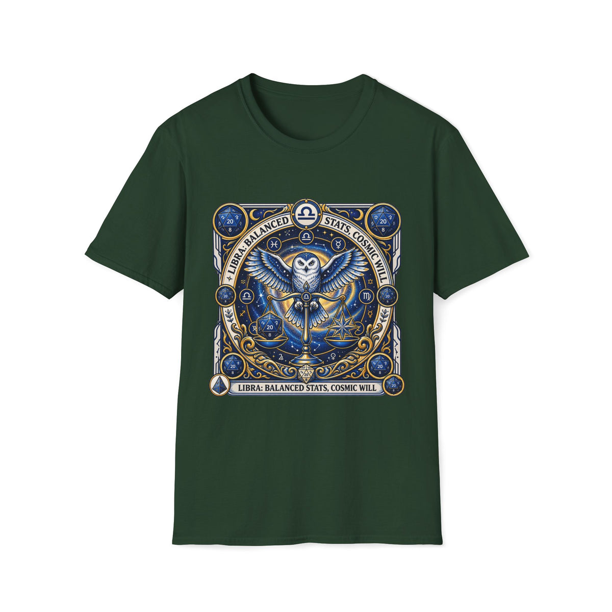 Libra: Balanced Stats: Cosmic Will T-shirt